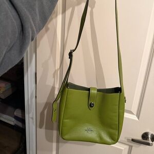 Coach - like new condition - Green Leather Crossbody Bag